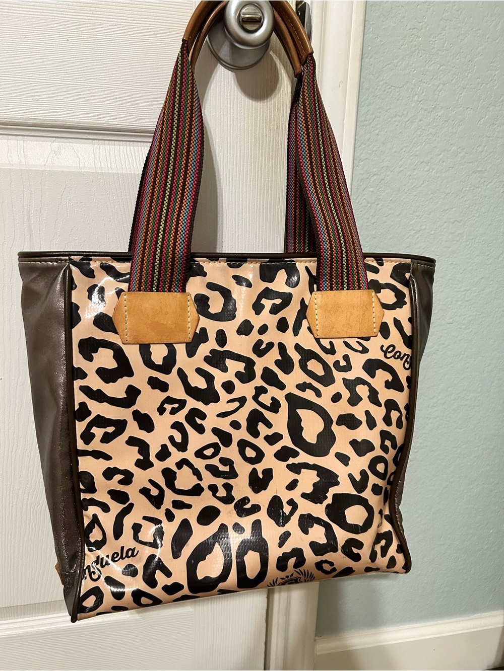 Consuela leopard classic tote